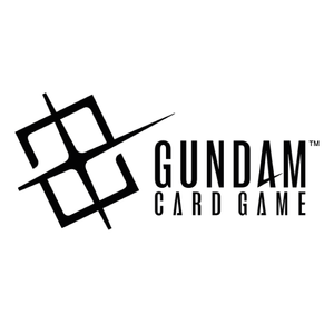 Logo of the Gundam Card Game with stylized design on a white background