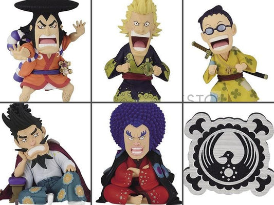ONE PIECE WORLD COLLECTABLE FIGURE WANO COUNTRY KAISOUHEN VOL.1 SET OF 6.