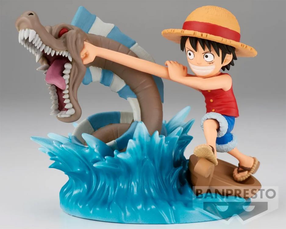 One Piece World Collectable Figure Log Stories Monkey D. Luffy vs Local Sea Monster