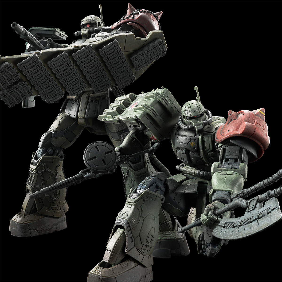 HG 1/144 Zaku II F-Type LeSEAN & Zaku II (Unidentified Type) LeSEAN (RFV)