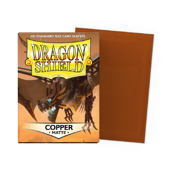 Dragon Shield 100 - Standard Deck Protector Sleeves Matte Copper