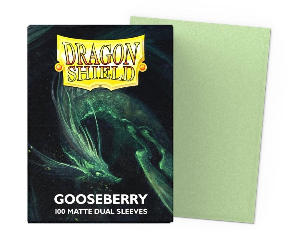 Dragon Shield 100 - Standard Deck Protector Sleeves - Dual Matte - Gooseberry