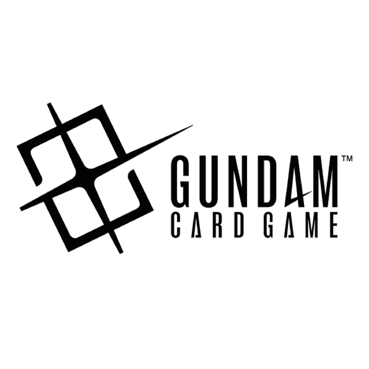 Logo of the Gundam Card Game with stylized design on a white background