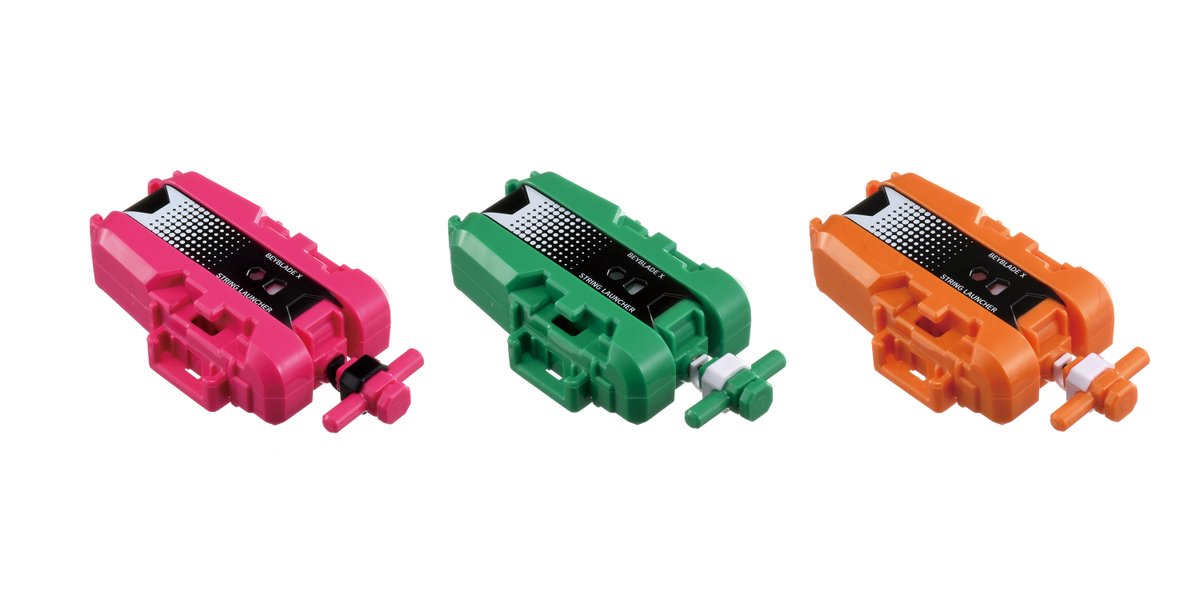 Beyblade X BXG-62 BX-00 String Launcher [Orange / Green / Pink]