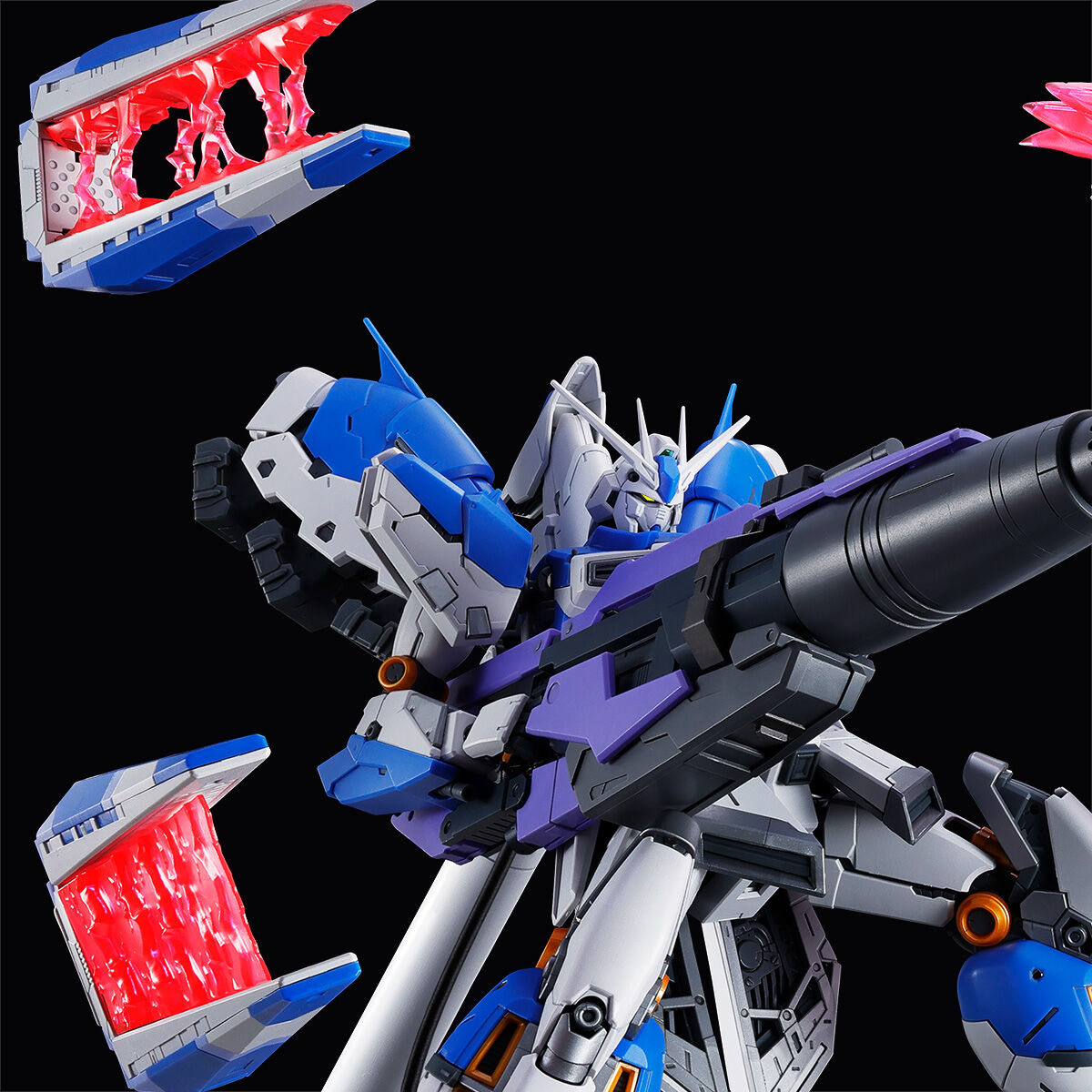 RG 1/144 Hyper Mega Bazooka Launcher for Hi-Nu Gundam & Fin Funnel Display Set