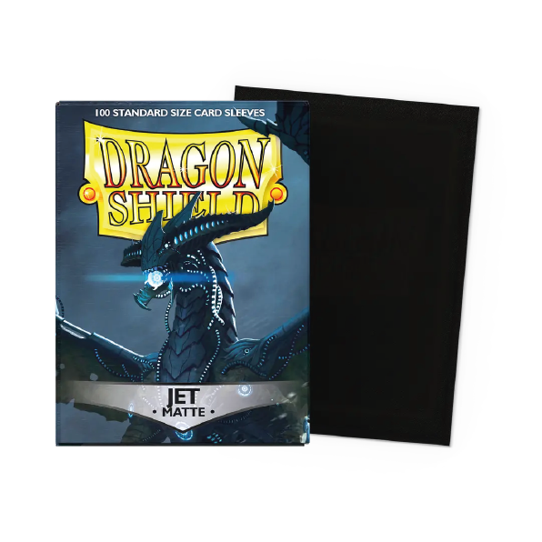 Dragon Shield 100 - Standard Deck Protector Sleeves Matte Jet