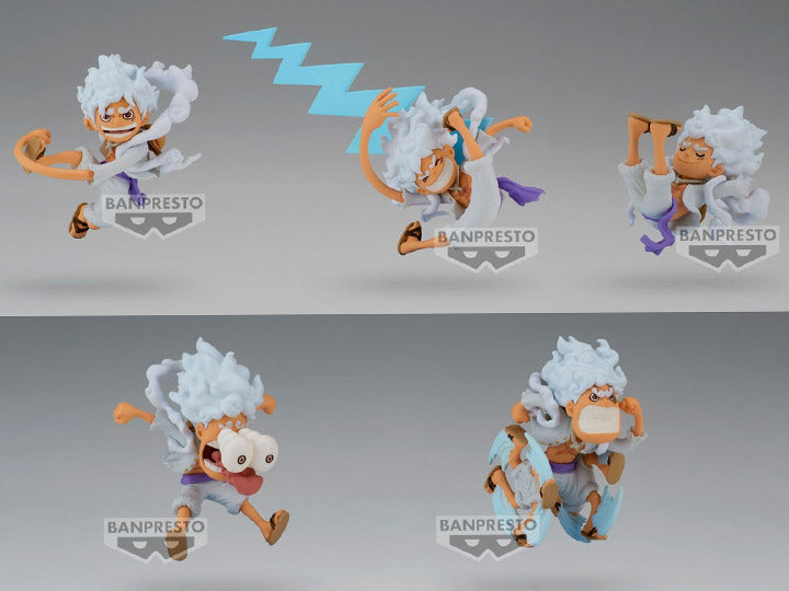 One Piece World Collectable Figure Monkey D. Luffy Special (Gear 5 Ver.) Set of 5 Figures