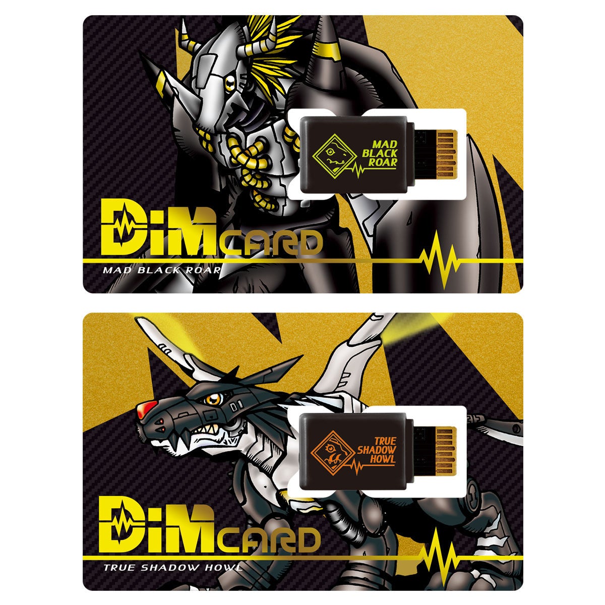 Bandai Digimon DIM CARD Set Vol. 05 Mad Black Roat & True Shadow Howl