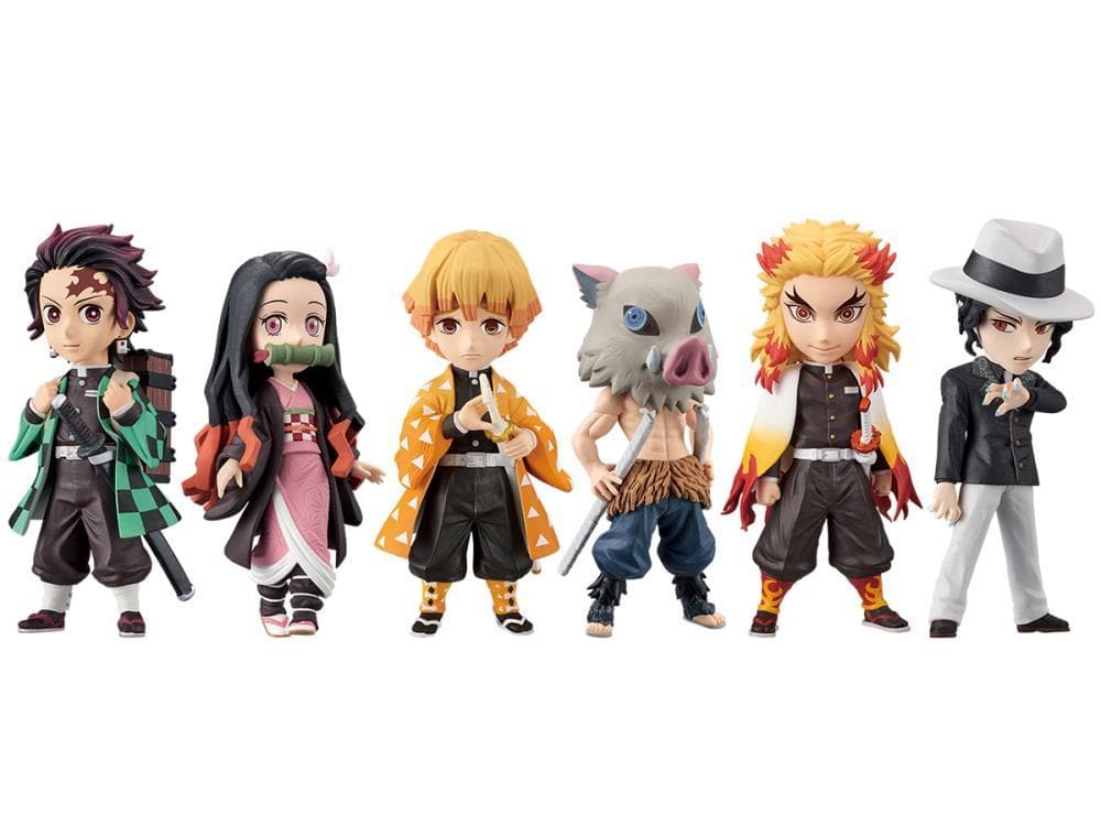 DEMON SLAYER: KIMETSU NO YAIBA WORLD COLLECTABLE FIGURE SPECIAL VOL.1 SET OF 6 FIGURES.