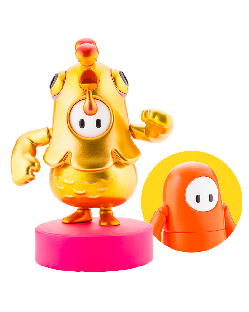 FALL GUYS Action Figure pack Legendary Edition: Orangeade/Golden Chicken Costume