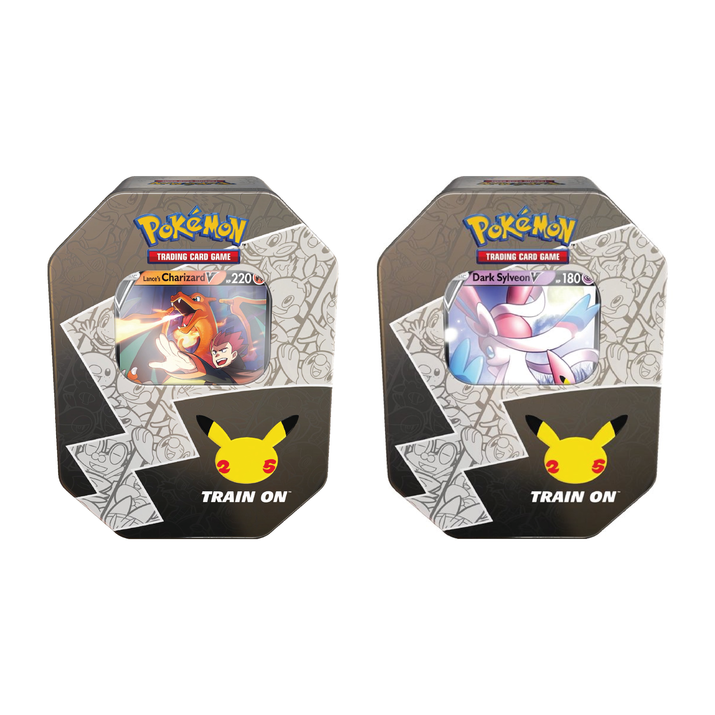 Pokémon TCG: Celebrations Tin Lance's Charizard V & Dark Sylveon V