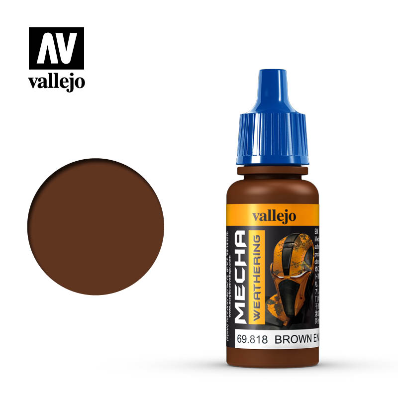 MECHA COLOUR PAINT 69.818 BROWN ENG.SOOT (MATT).